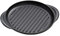Le Creuset Runde Grillplatte aus Gusseisen mit Hilfsgriff, 25 cm, Schwarz matt