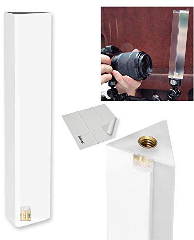 Selens Triangular Prism Photography Optical Crystal Glass Professional with 1/4 Inch, Create Light Rainbow Effect for Teaching Light Spectrum Photo Camera Lens Photographer