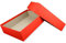 NEUSER PAPIER Hochwertige Aufbewahrungs- und Geschenkboxen - 2 Stück - DIN A4 - Rot bezogen - 302 x 213 x 70 mm