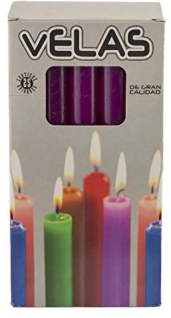 Caja de 25 velas Moradas