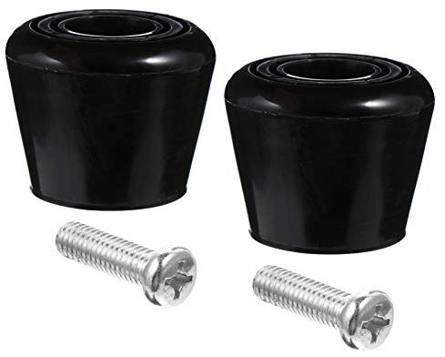 IMIKEYA 4Pcs Schwarz Gummi Rollschuh Kappe Stopper mit Schrauben Gummi Verbindung Roller Quad Skate Kappe Stoppt Roller Marmelade Stecker