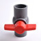 PVC-Kugelhahn, gerade PVC-Steckverbinder, PVC-Rohrbuchse, Kugelhahn-Kupplung, Adapter, Klebstoffanschluss für Gartenbewässerung, Aquarium, 40 mm, Grau