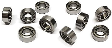 MR84ZZ Kugellager aus Stahl, 4 mm x 8 mm x 3 mm, 10 Stück