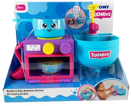 Tomy Toomies Bubble Bake Kitchen - Spielzeugküche für das Bad 4 in 1