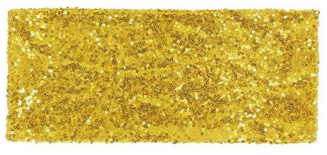 10pcs Rose Or Argent Spandex Sequin Chaise De Mariage Ceintures Stretch Chaise Noeuds Papillon Boucle Hôtel Événement Fête Décoration-Gold Band