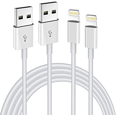 [MFi-zertifiziert] iPhone-Ladegerät, 2 Stück, 3 m, langes Lightning-Kabel, High-Speed-Daten-Sync-USB-Kabel, kompatibel mit iPhone 13/12/11 Pro Max/XS MAX/XR/XS/X/8/7/7/Plus/6S iPad AirPods