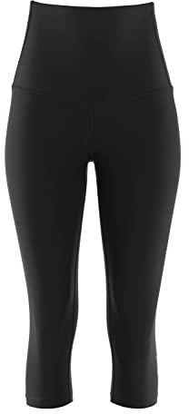 Winshape Damen Functional Comfort ¾ Tights Hwl212c “high Waist”, Ultra Soft Style Leggings, Schwarz, M EU