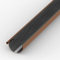 125mm-150mm Laubschutz Dachrinne Netz Gitter Laubfang Regenrinneschutz Laubschutzgitter 2m lang schwarz (1)