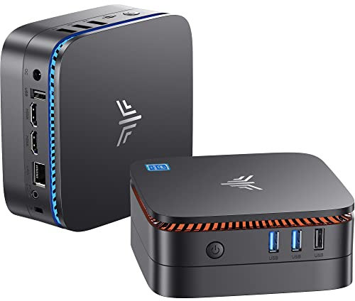 NiPoGi Mini PC, Intel Celeron N5105 (bis 2,9 GHz) Mini Computer, 8GB DDR4 256GB ROM Mikro PC mit 4K HD Dual Displays