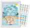 ASVP Shop Gästebuch und Foto mit weissem Rahmen, Perfekt für Geburtstage, Baby-Duschen, Dekoration, Geschlechter Offenbarung und Taufe - Arche Noah
