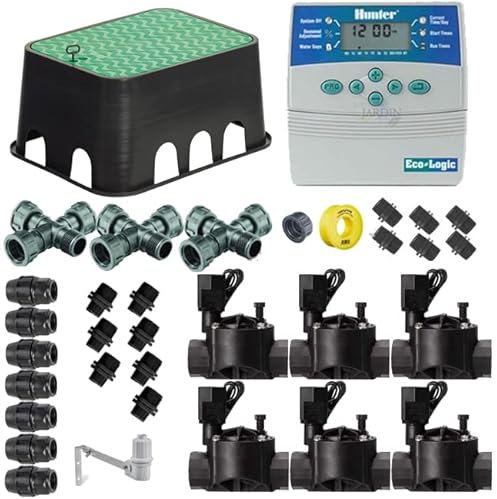 Suinga - Confezione irrigazione automatica Rain Bird - Hunter Irrigation 24 V, 6 zone di irrigazione per tubo 25 mm