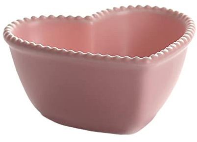 Ensembles d'assiettes et de bols Bols Bols en céramique Cœur Salade Sauce Servir en forme de fruits Mélange de céréales Dessert Riz Alimentaire Collation Apéritif Ramequins Pudding (Couleur : Bleu cl