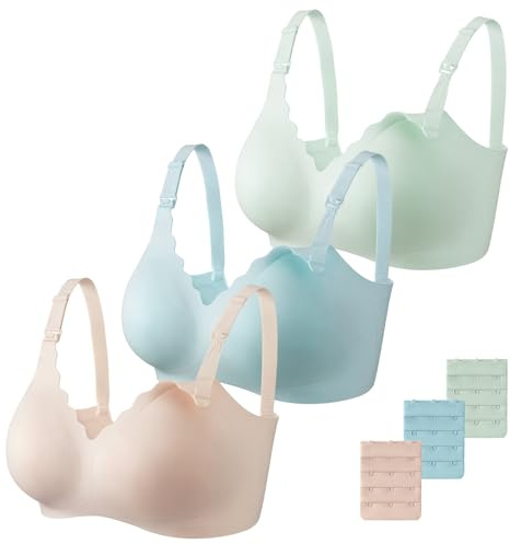 Dresime Soutien-Gorge d'Allaitement Sans Couture Maternité avec Extra Extenseurs Ultra-Confortable pour Les Femmes