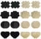EQLEF 32 Pcs nippelabdeckung einweg, Unsichtbare Brustblätter Satin Brustabdeckungen Selbstklebende Brustwarzen Aufkleber Brust Patch in Schwarz und Hautton(Herz Rund Gänseblümchen Kreuz)