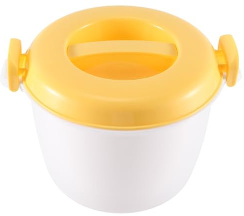 Mnueeop Four à Micro-Ondes Portable Cuiseur à Riz Cuiseur à Vapeur Multifonctionnel 2800Ml Isolation Lunch Box Ustensiles de Cuisson à la Vapeur pour Micro-Ondes