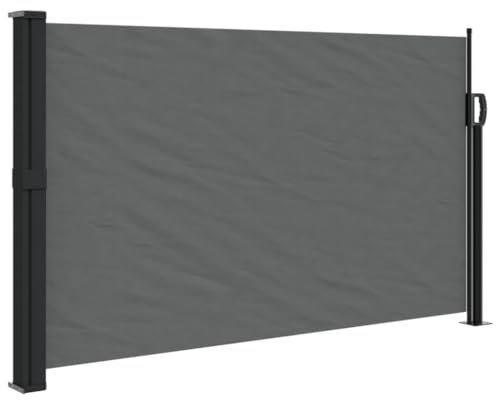 Seitenmarkise Ausziehbar Anthrazit 120x500 cm,4004413