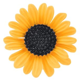 Broche tournesol pour femmes, adolescentes, filles, fleurs de marguerites jaunes, épingles, épingles, épinglettes élégantes, accessoires de robe, bijoux, cadeaux à clipser pour chapeau, sac, cravate,