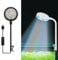 HFLWYWD Clip On Aquarium Light for 2-5mm Thick Fish Tanks,Led Aquarium Light for Plants,USB Plug 360 Degree Adjustable Bendable Water Plant Light Fill Light,USB Moving Lamp for Open Terrarium (Black)