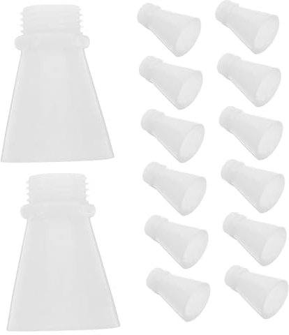 ORFOFE 50 Stück Feuerlöscher Ersatzdüsen Kunststoff Weithals Düsen Zubehör Für 1 Kg Pulverlöscher Austauschbare Feuerlöscherdüsen