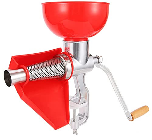 Exprimidor de Tomate, Exprimidor de Frutas Manual de Gran Capacidad con Filtro de Acero Inoxidable y Fácil Instalación para el Hogar, Tienda de Bebidas, Estructura Simple, Ahorro