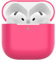 Nemteur Custodia per Airpods 4, Case Protettiva Sottile in Silicone per AirPods 4th 2024 (USB-C) Cover in Silicone Visibile con LED Frontale, Watermelon Red