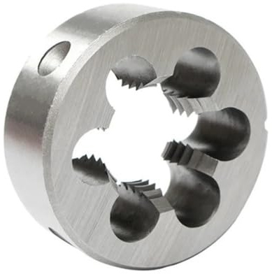 Filiera metrica destra da 1 pz da M23 a M34, utensili manuali for macchine for maschiatura di filettatura esterna, filiera for filettatura metrica rotonda(M25x2.0)