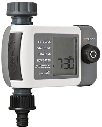 Orbit 94791 – Programador Digital de riego B-hyve Bluetooth XD de 1 Salida | Conexión Hembra 3/4 a Grifo, Incluye Conector automático para Manguera | Controlable Desde App