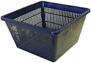 Biotope Aquatics Ltd - Pond Plant Baskets - Large Pot Sizes - Aquatic Marginal - Garden Lily Container (3, Square - 23 x 23 x 13cm)