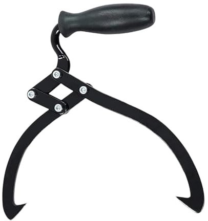 F Fityle 10.5 Blockgongs Log Lob Greifer Haken Brennholz Tongs Holzkrallen Holzzange Zangenblockträger für Logheben