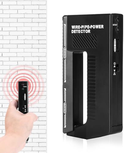 WDKXCN Detector de Metales Pequeño, Detector Metales Pared con Mango, Detector Tuberias y Cables, Detector Cables con Alta Sensibilidad y Alarma Ajustable, para Cables Tuberías Voltaje Pared