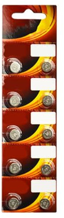 Lot de 10 piles bouton SR621SW 1,5 V AG6 pour montres et petits appareils électroniques Longue durée de vie