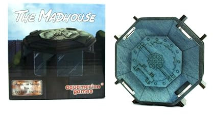 Aquamarine Games The Madhouse Geheimes Haus aus Holz mit QR-Code, Mystery-Puzzle, 9+ Jahre