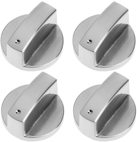 Universal-Gasherd-Knöpfe für Küchen, langlebige Ersatzknöpfe für Herd, 4 cm Durchmesser, 6 mm Einsatz, ideal für Hobbyköche und Heimwerker, 4 Stück