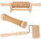 Bütic Holz Massagerollen Wellness Massage, Artikel:3er Set