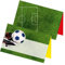 itenga 24 x Tischkarten Fußball Fußballschuhe Rasen Visitenkartengröße Geburtstag Kindergeburtstag