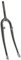 P2R (Cycle) Fourche VTT 26'' Rigide cintree Acier Chrome avec tasseaux Pivot filete 22,2mm - 1 (230mm-fileté sur 140mm)