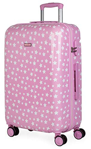 ITACA - Koffer Kinder Mädchen. Reisekoffer Kinder PC Koffer Kinder Kinderkoffer Mädchen - Kinder Koffer mit Integriertes Zahlenschloss - 4 Rädrig Kinder Reisekoffer 702460, Rosa