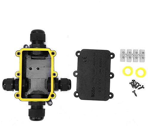 Elektrischer Anschlusskasten, IP68 wasserdichtes elektrisches Gehäuse, Unterwasserkabel, Leitungsdrähte, Netzkabelanschlussschutz(4 Way)