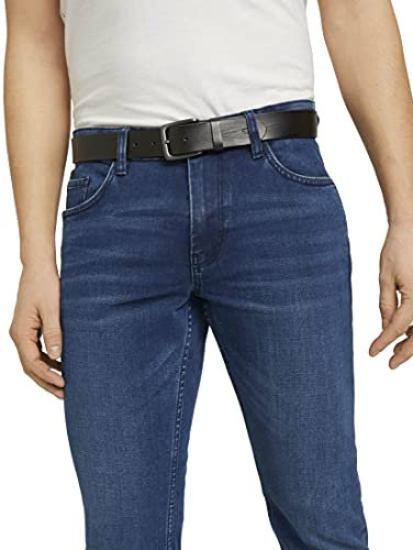Tom Tailor Herren TTSCOTT Gürtel, Schwarz, 95