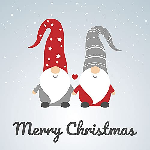 20 Servietten Wichtel mit Herz | Merry Christmas | Winter | Weihnachten | Tischdeko 33x33cm