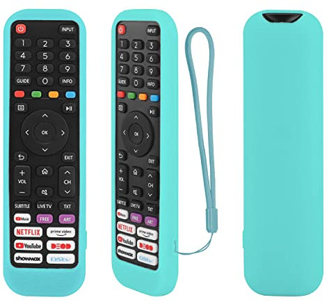 Custodia Telecomando Compatibile con Hisense EN2P30H EN2J30H EN2D30H EN2B30H EN2N30H EN2A30 EN2G30H Telecomando, Guscio Telecomando per Hisense Originale TV Telecomando (Bagliore al buio, blu)