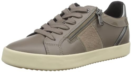 Geox D BLOMIEE E Sneaker, DK Taupe, 41 EU