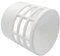 TYGERIX® Terminale Aspirazione Aria o Scarico Fumi Caldaia a Condensazione in Polipropilene Bianco 80 mm | Presa d'Aria per Caldaie, Cappe e Impianti | Bocchetta di Ventilazione Antivento