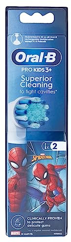 Oral-B Ersatzbürsten für Marvel Spider-Man elektrische Zahnbürste, 2 Stück