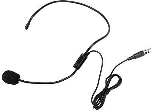 Headset Mikrofon, Mini Kabelgebundenes Kopfbügelmikrofon Professioneller Mini-XLR-3-poliger TA3F-Stecker, Kondensator Mic für Sprachverstärker, Lehrer, Redner, Trainer