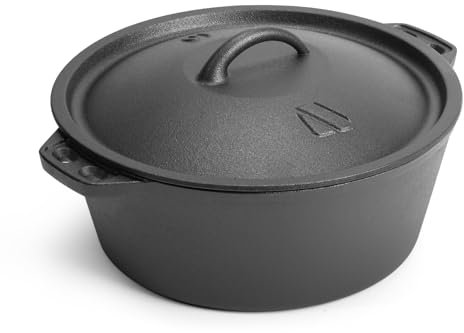 Northriver Casting Pre-Seasoned Cast Iron Dutch Oven 3QT