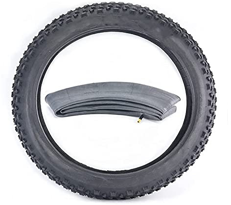 DEAVER Fahrradreifen 20 Zoll 4,0 Fat Tire Schneemobil-Vorderradreifen Strandfahrradrad Mountainbike-Reifen (20x4,0 1 Satz)