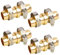 Hourleey 4 Pack Garden Hose Repair Kit, Hose Connector Repair Mender Kit with Stainless Clamp, Fits 3/4-5/8 Water Hose Repair Fittings