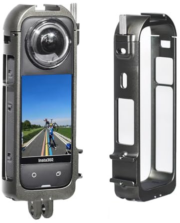 Fotoleey Metallgehäuse für Insta360 X4 Kamera-Schutzrahmen, FT-Ca-x4