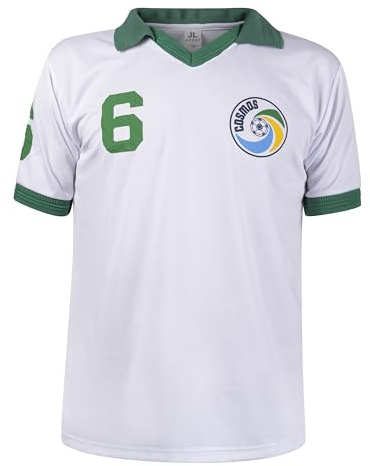 JL Sport Franz Beckenbauer Retro NY Cosmos USA Fußball weißes Trikot Nummer 6
